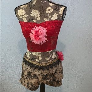 2 piece dance costume